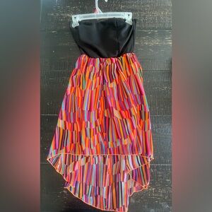 Annabelle Retro High-Low Strapless Dress